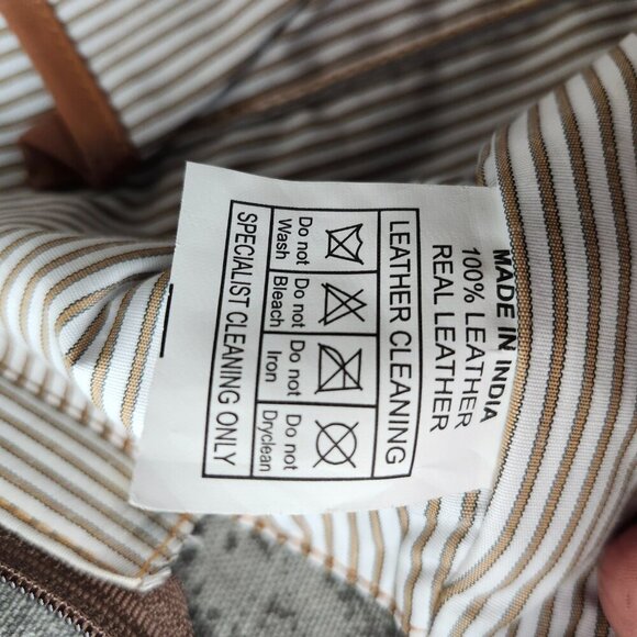 Vaan & Co Rawhide Leather Patchwork Tote Bag - Picture 11 of 12